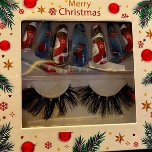 Christmas Nail and Lash set